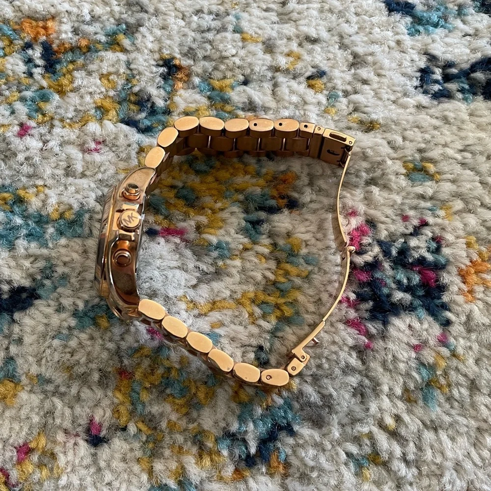 Michael Kors Rose Gold Stainless Steel Chronograph Watch